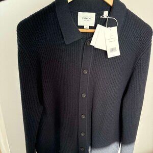 Vince Men's Black Cardigan - Medium - 60% OFF (MSRP $595) - New with Tags